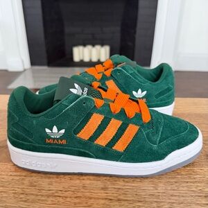 Adidas Forum Low Miami Hurricanes - Mens Size 8.5 - HQ7483 New